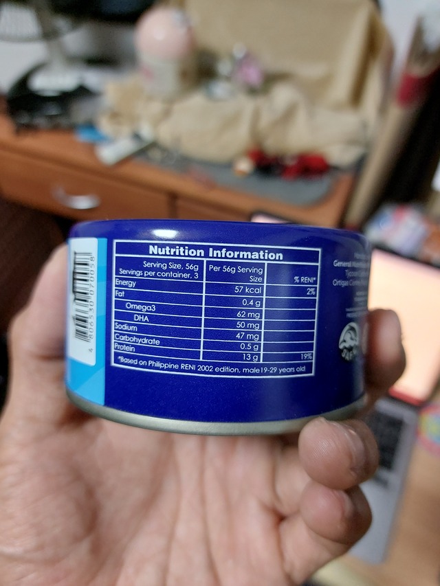 Nutrition label