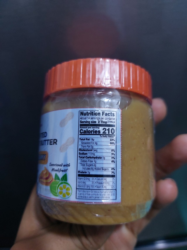 Nutrition label
