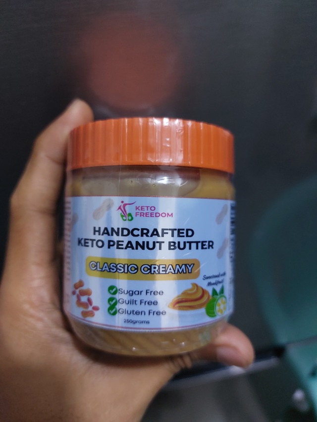 Keto freedom handcrafted keto peanut butter classic creamy