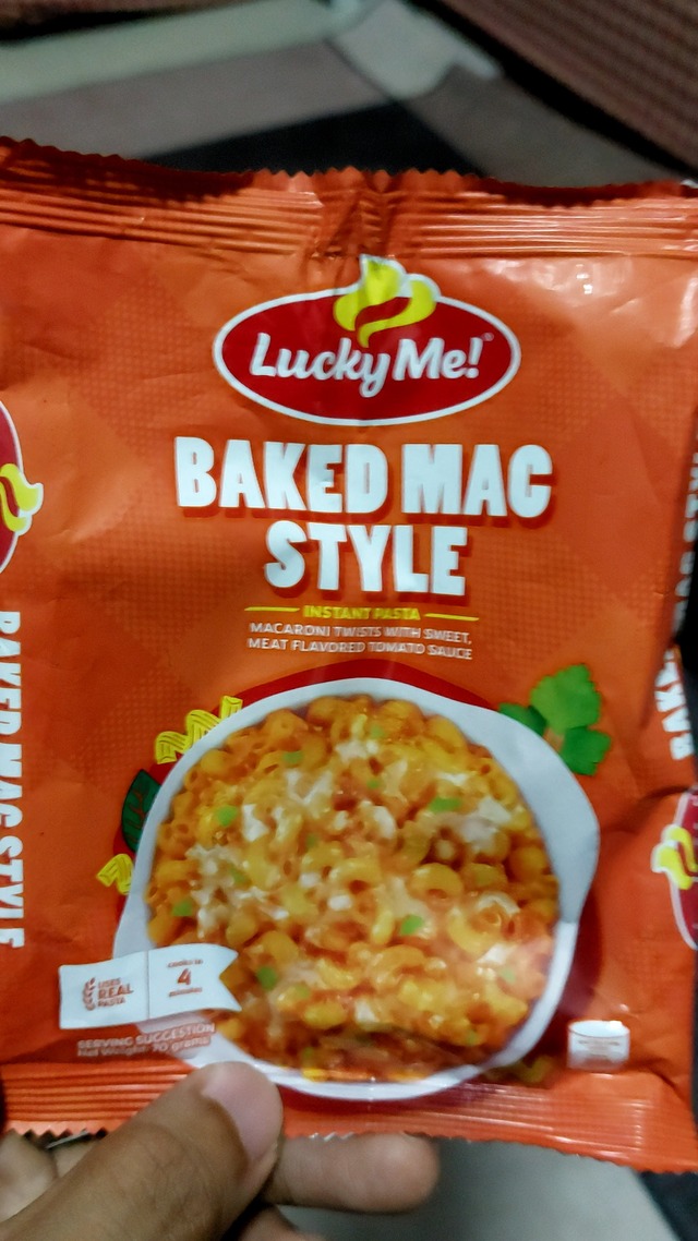 Lucky me! baked mac style instant pasta