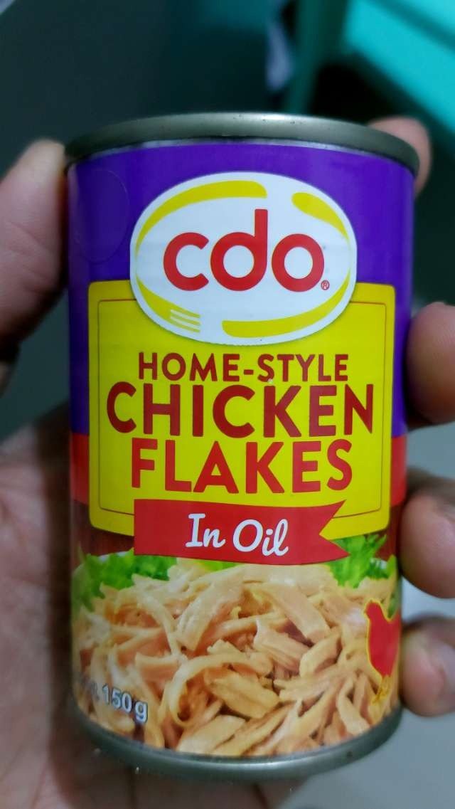 cdo home-style chicken flakes in oil