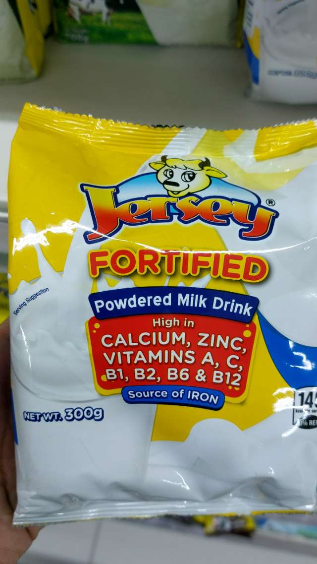 Jersey fortified powdered milk drink