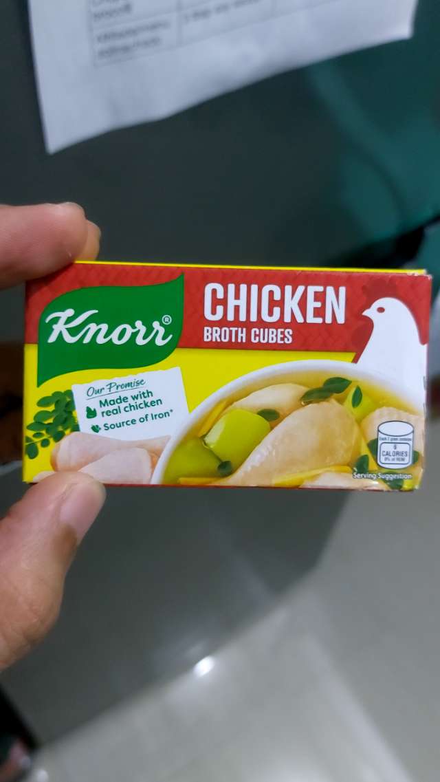 Knorr chicken broth cubes