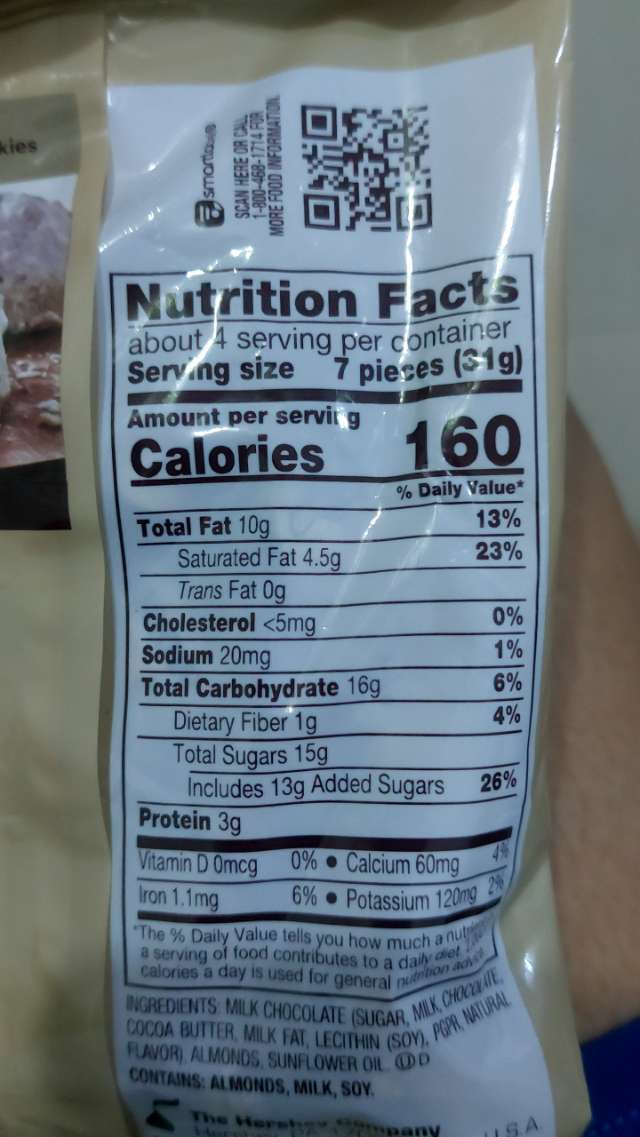 Nutrition label