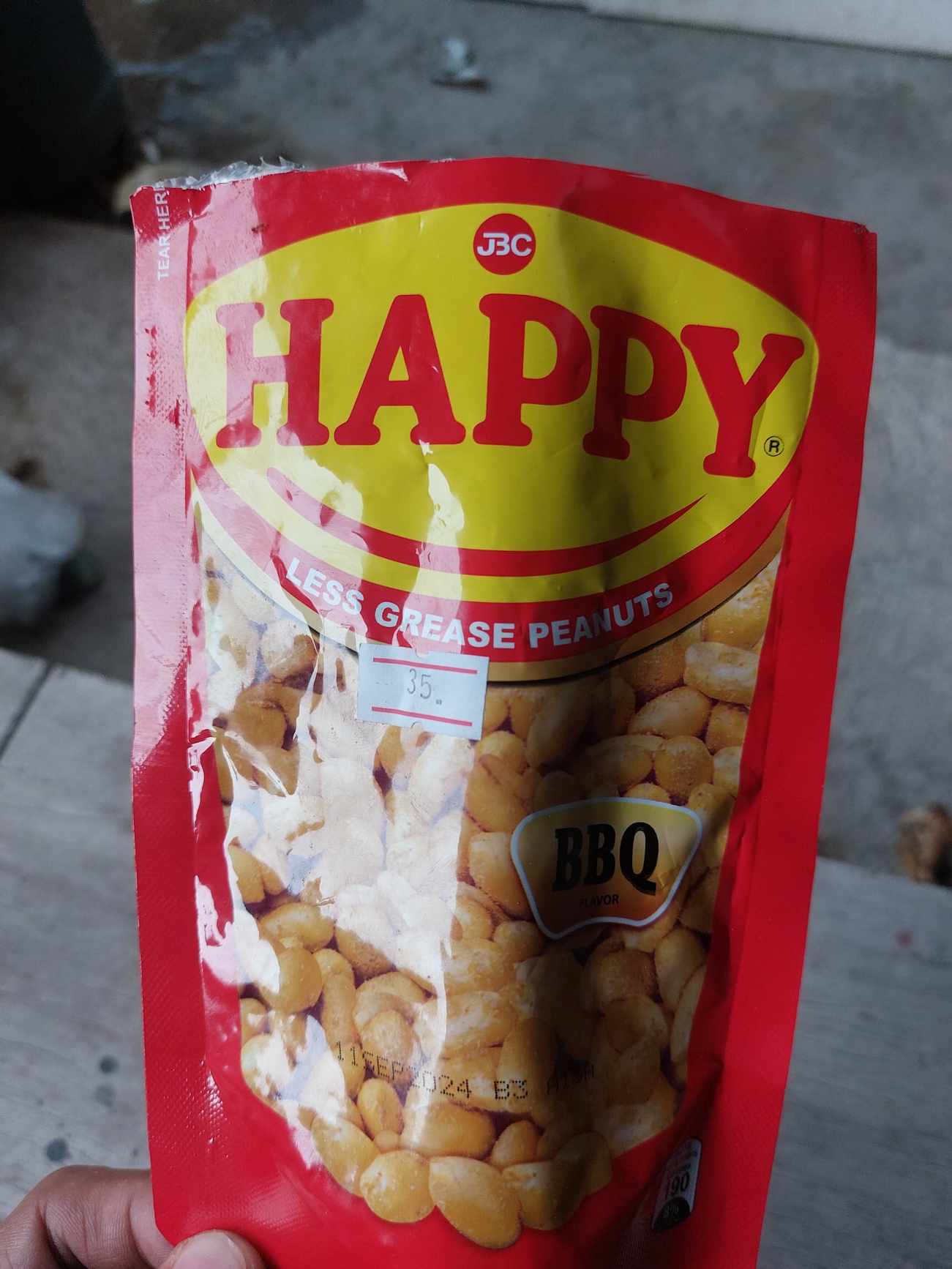Happy less grease peanuts bbq flavor