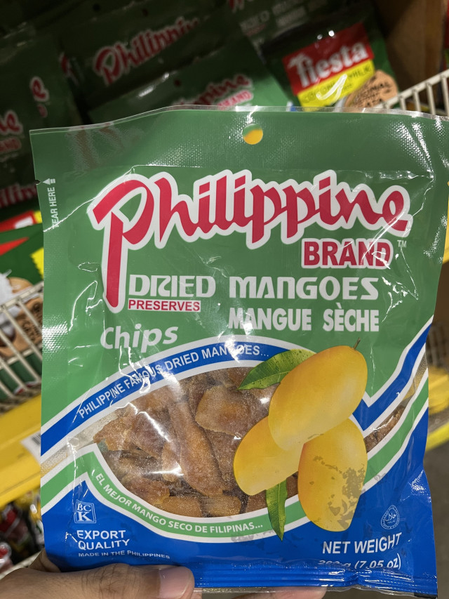Philippine brand dried mangoes