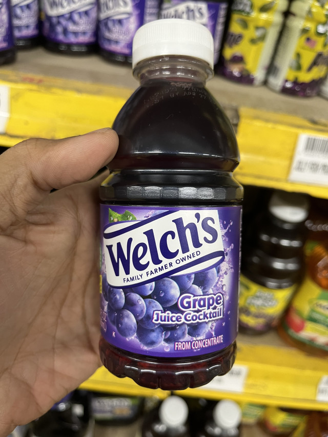 Welch's family farmer owned grape juice cocktail from concentrate