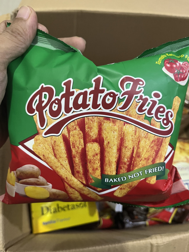 Potato fries baked not fried!