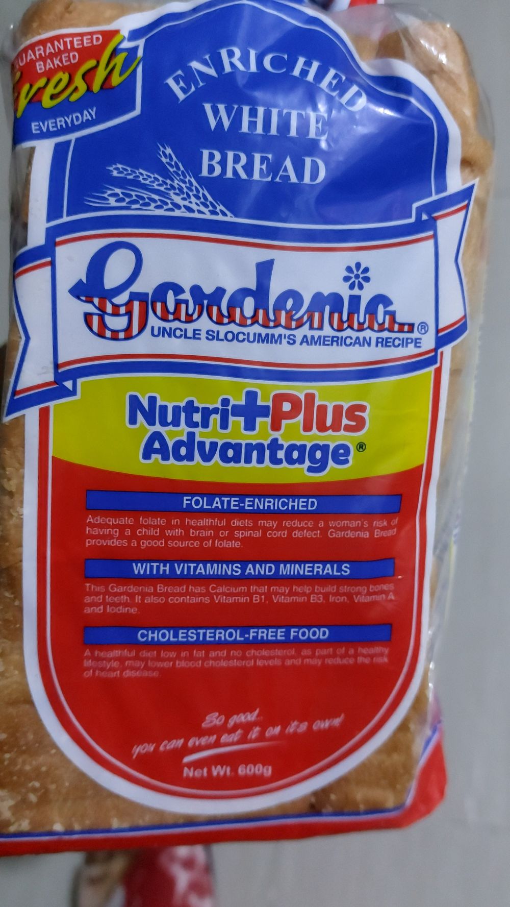 Gardenia enriched white bread