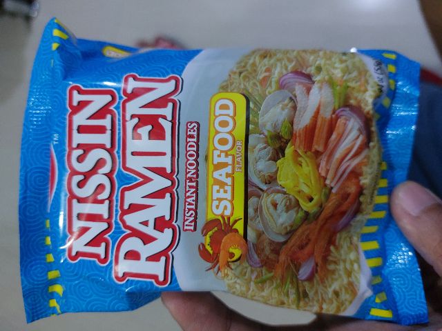 Nissin Ramen instant noodles seafood flavor