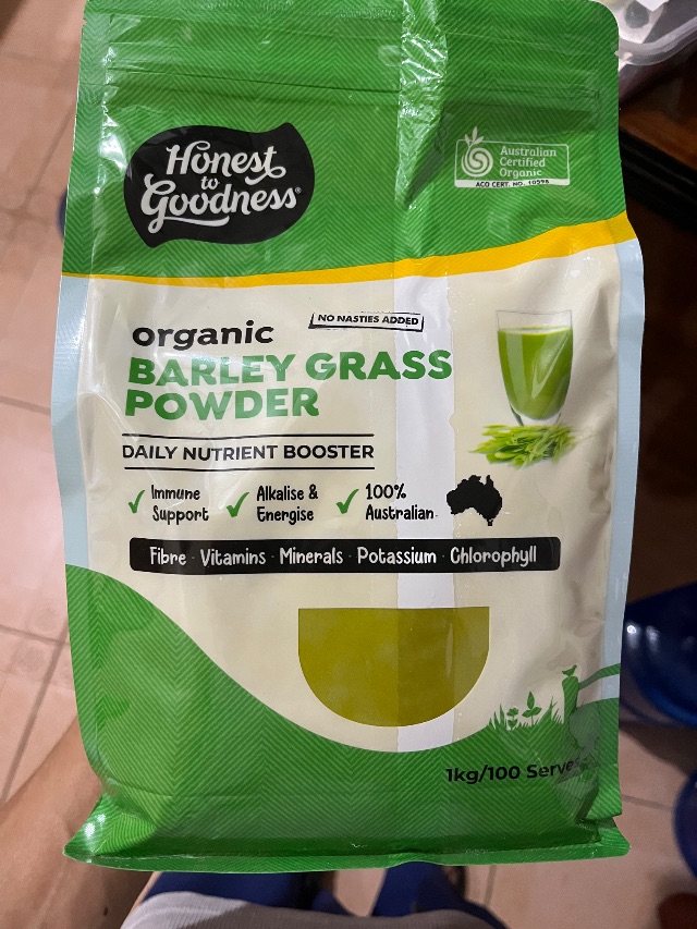 Organic barley grass powder