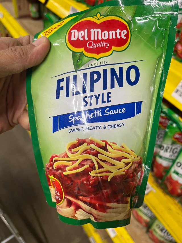 Del monte Filipino style spaghetti sauce