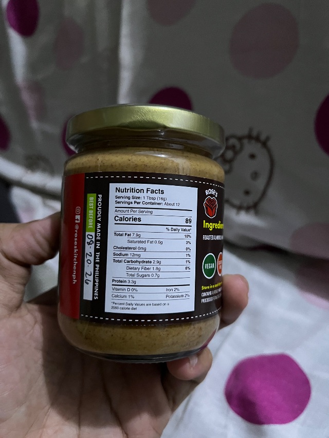 Nutrition label
