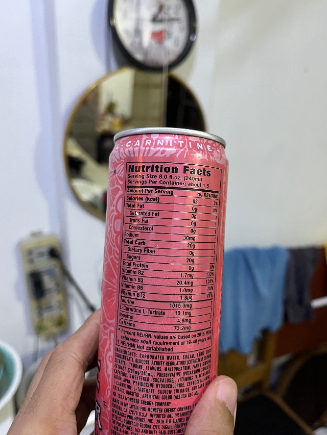 Nutrition label