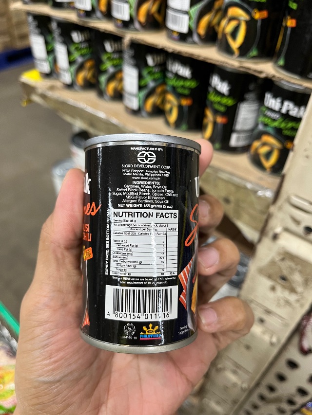 Nutrition label