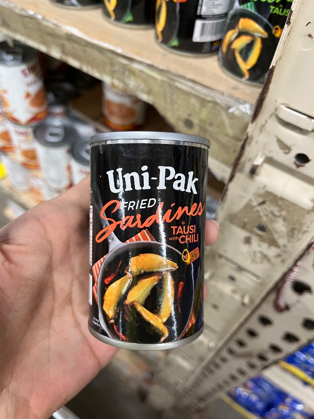 Uni-pak fried sardines in tausi with chili