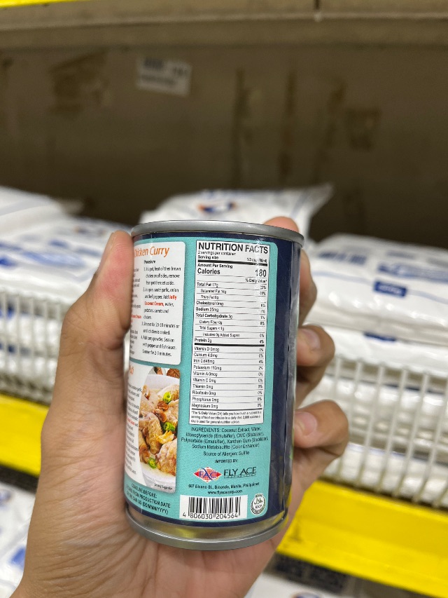 Nutrition label