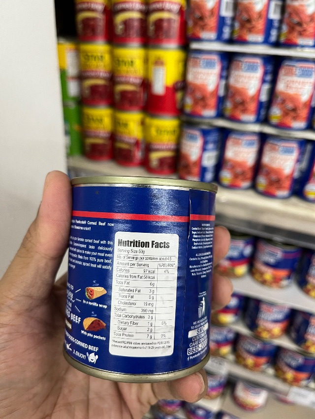 Nutrition label