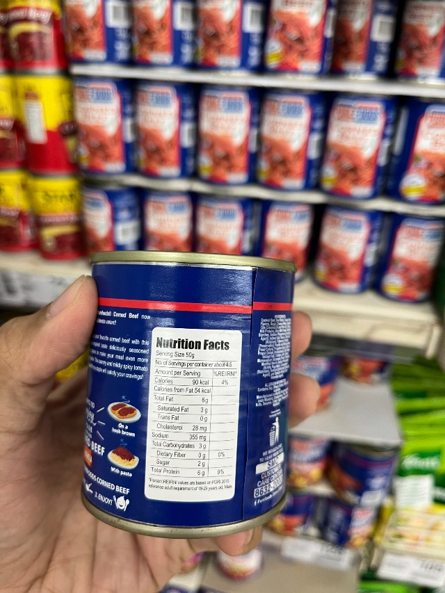 Nutrition label