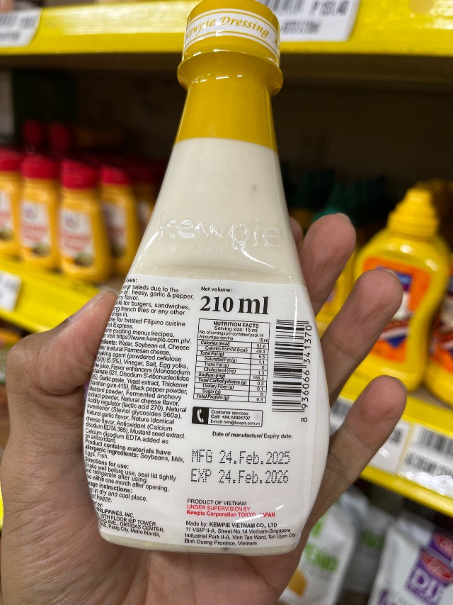 Nutrition label