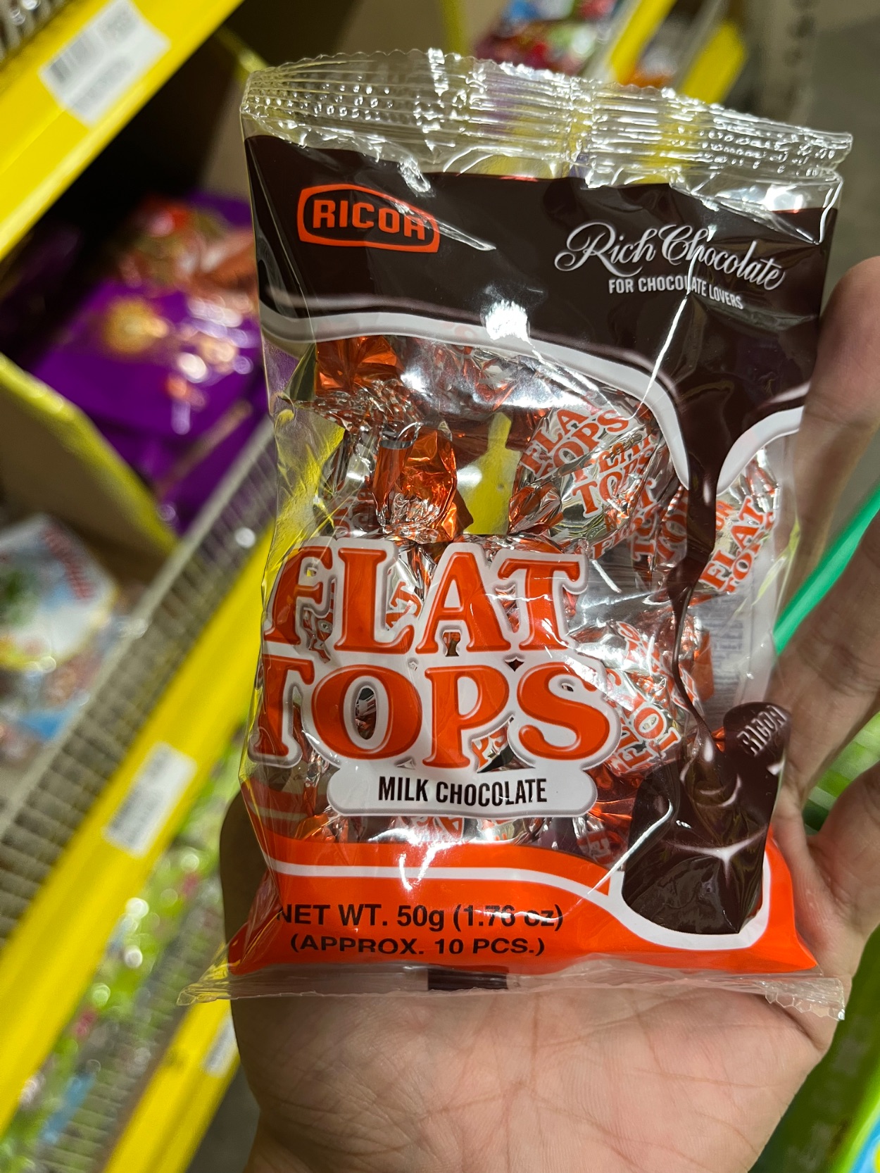 Ricoa flat tops milk chocolate