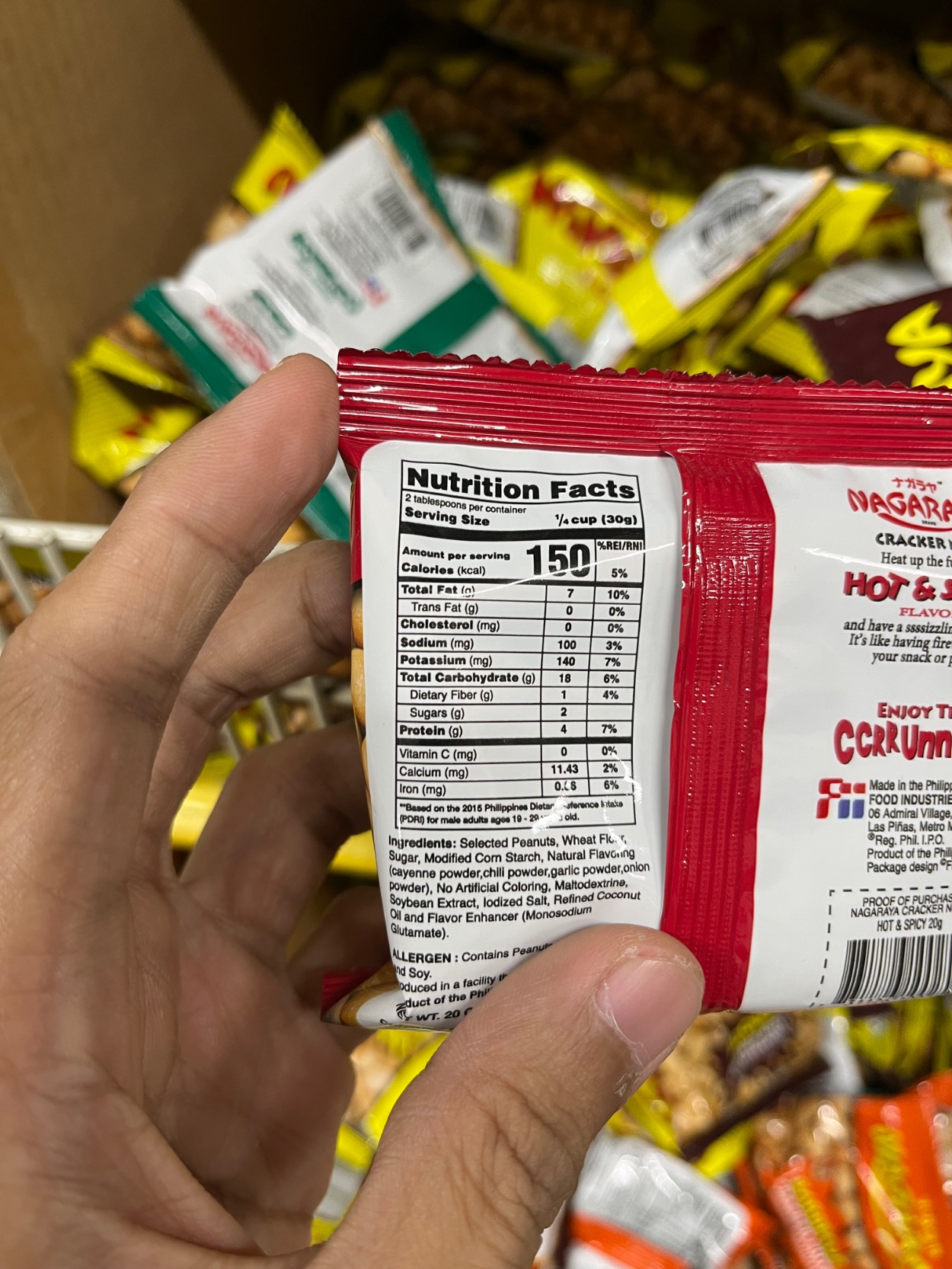 Nutrition label