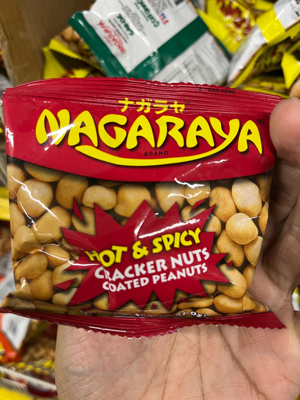 Nagaraya hot & spicy cracker nuts coated peanuts