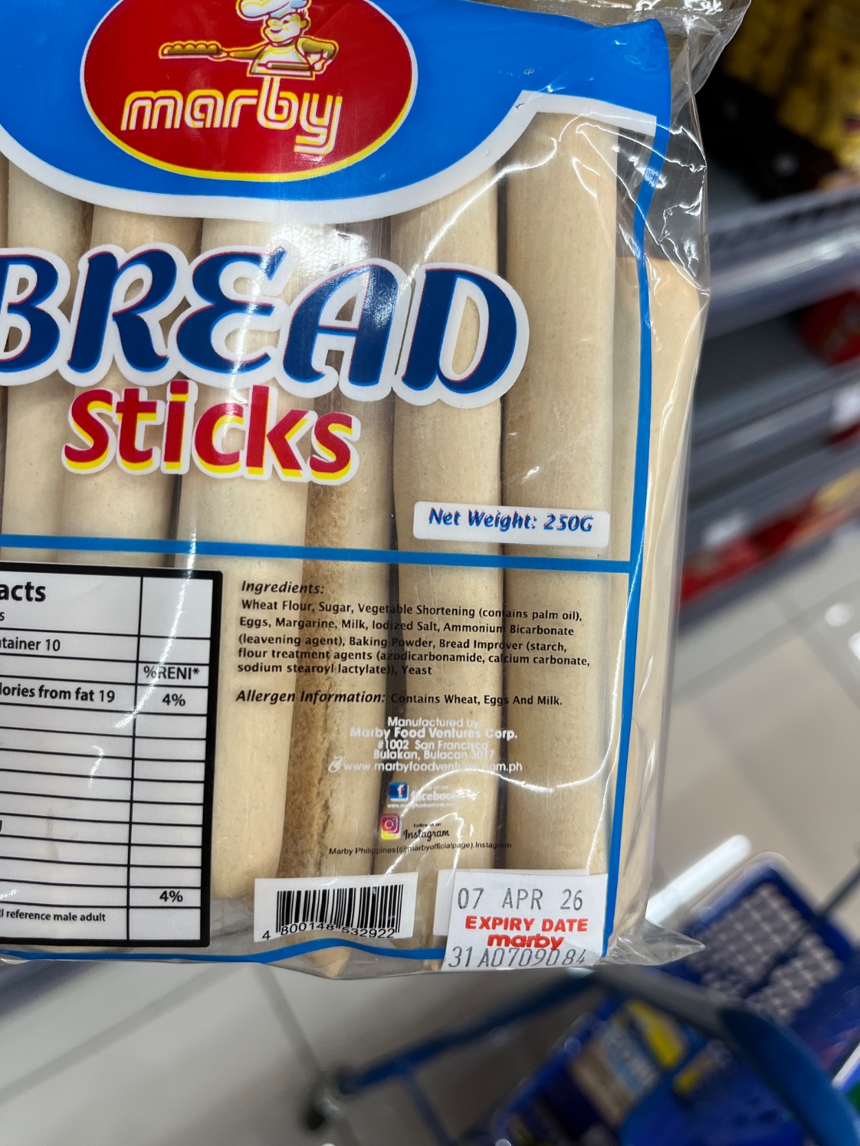 Nutrition label