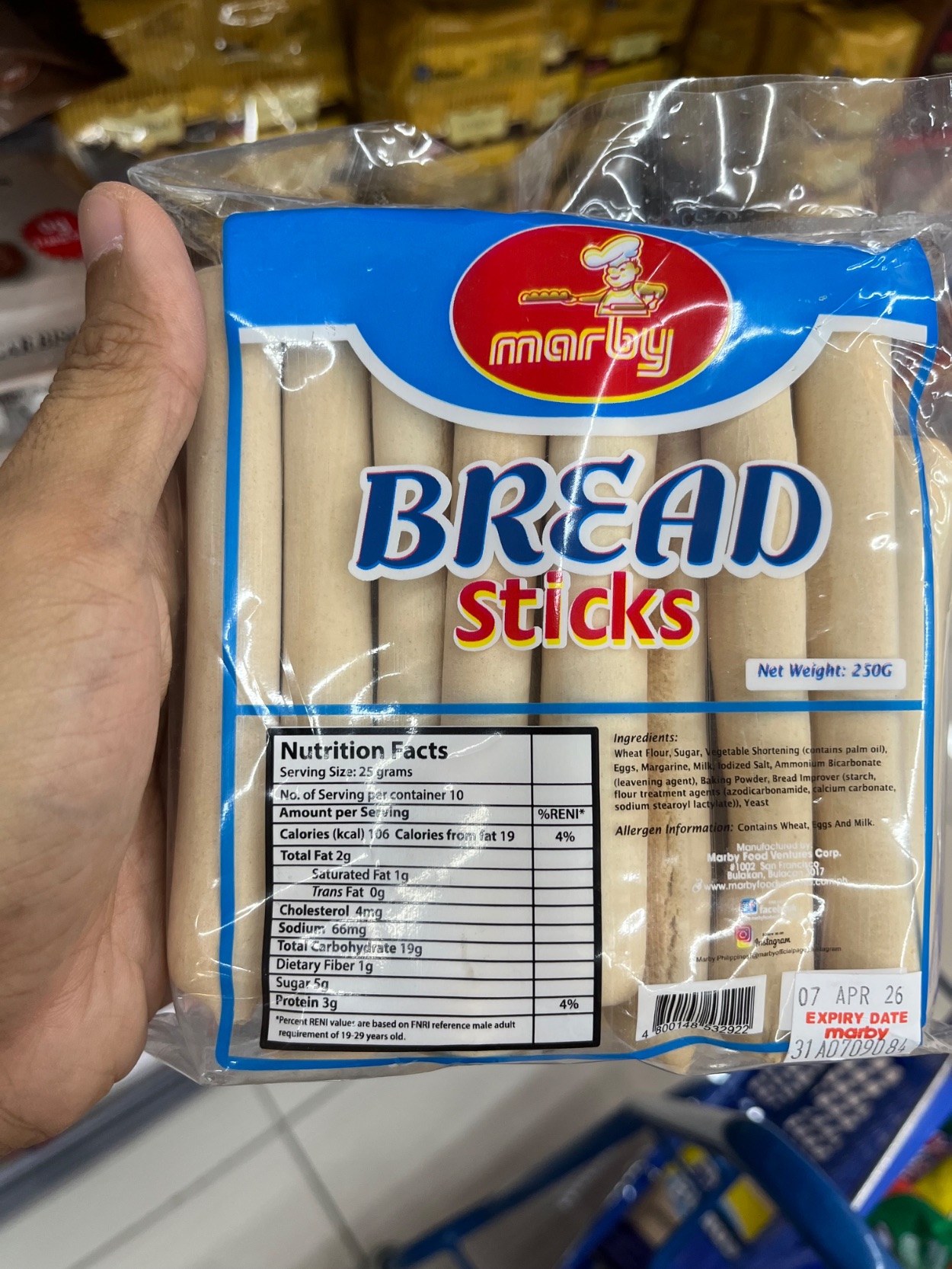 marby bread sticks