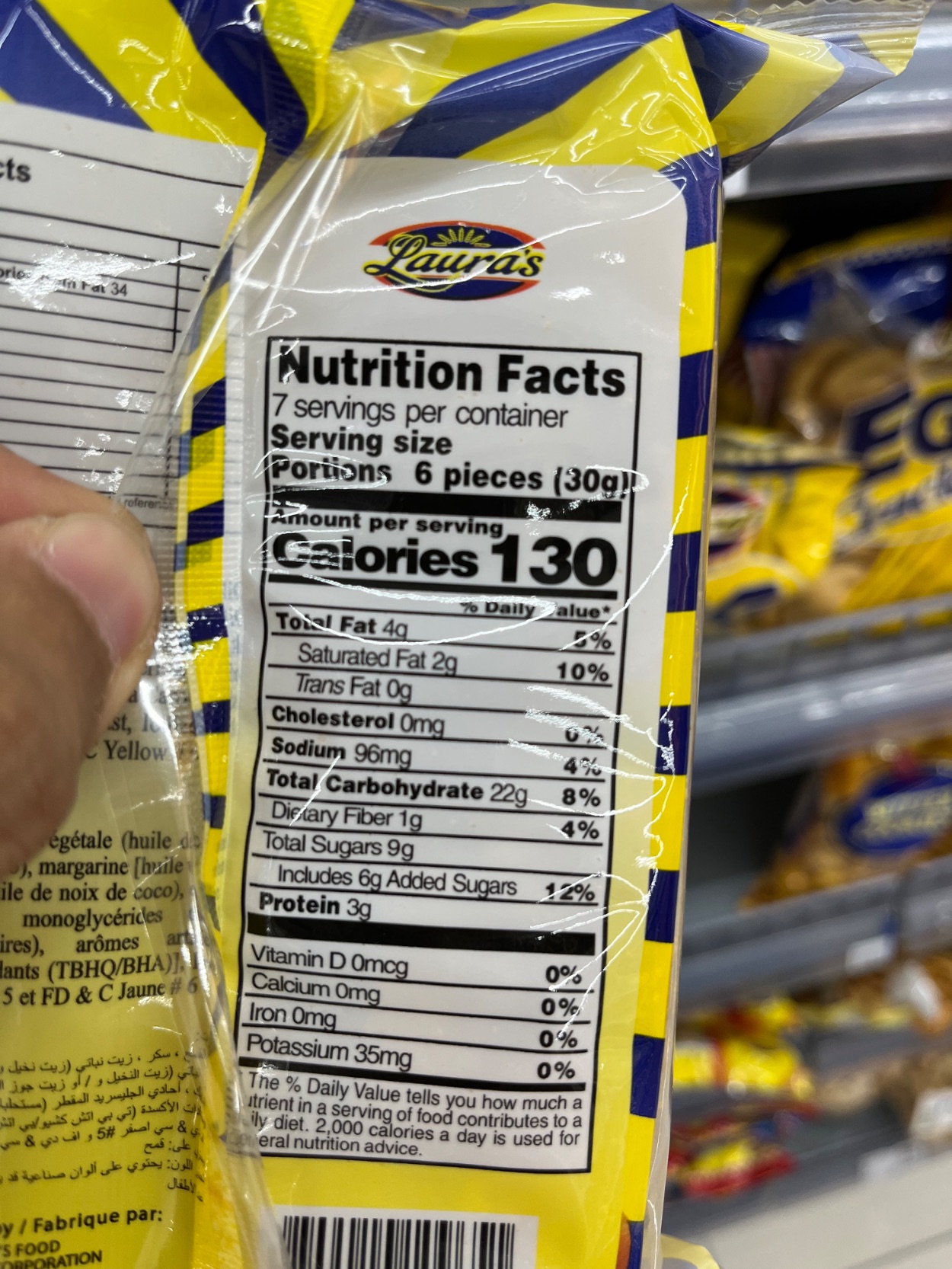 Nutrition label