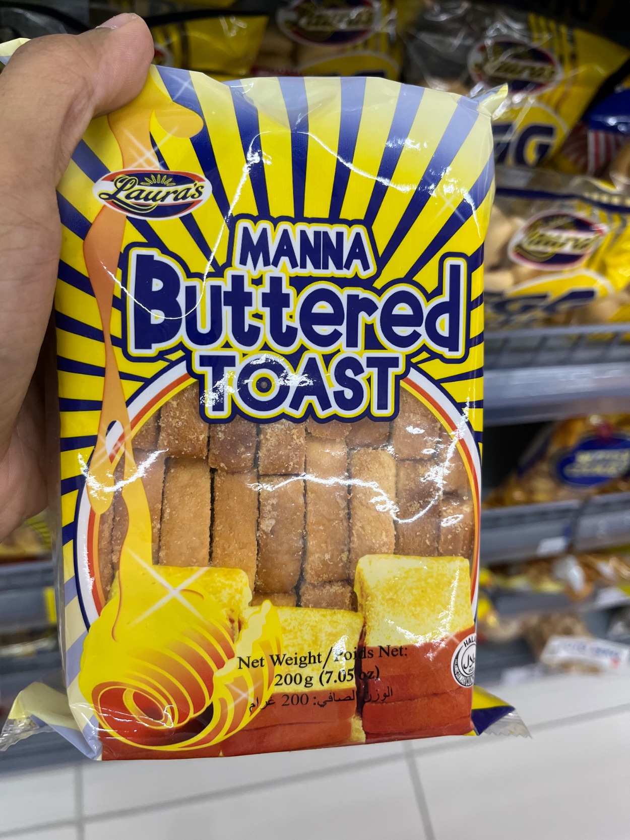 Laura's manna buttered toast