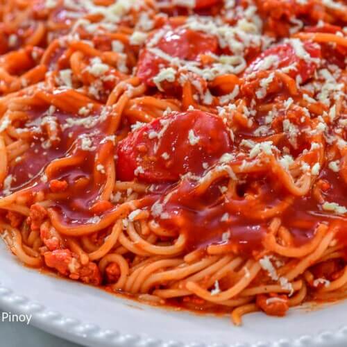 filipino style spaghetti