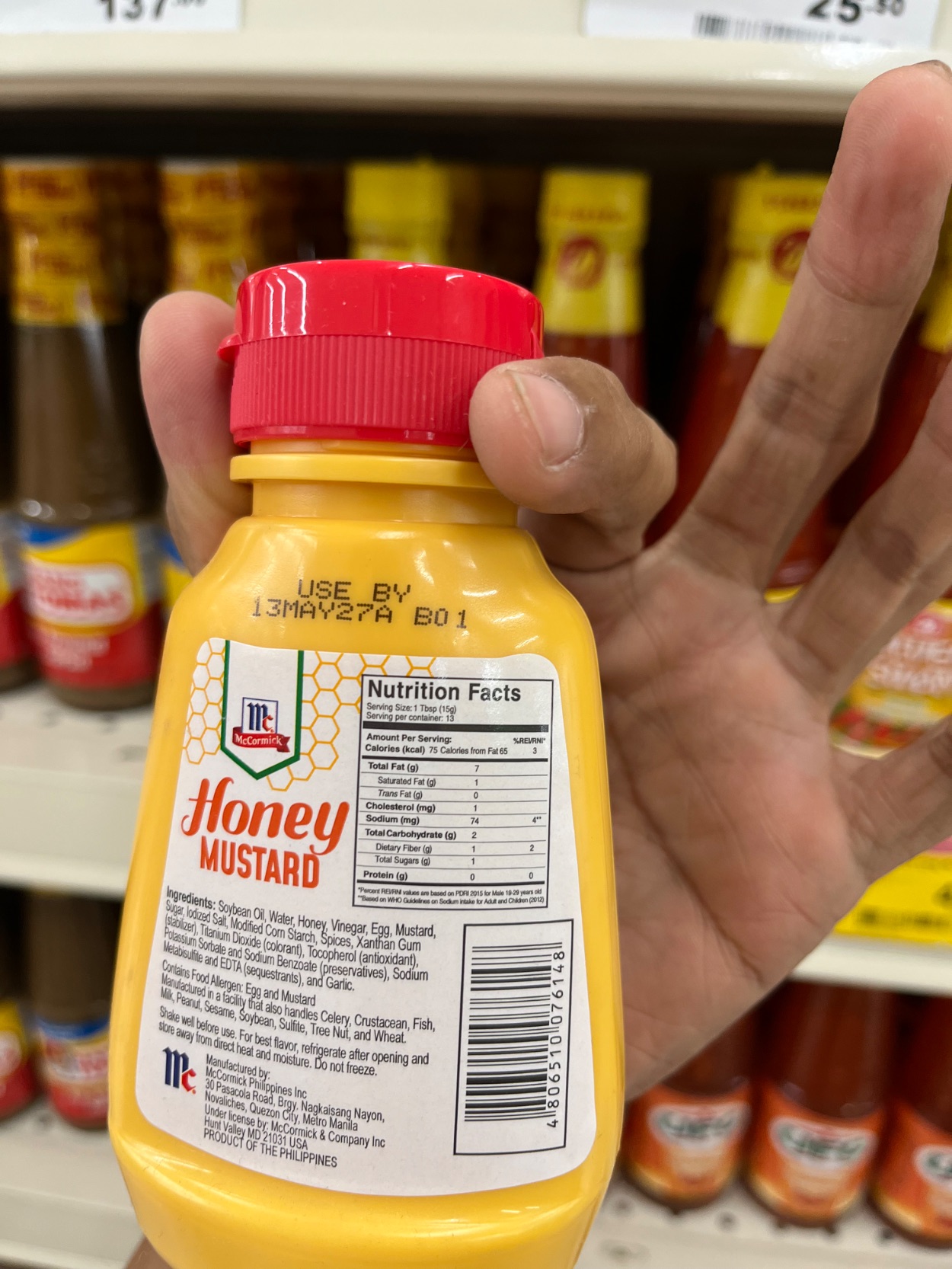 Nutrition label