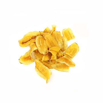 Banana chips, salted