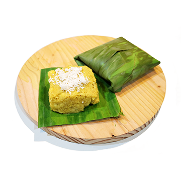 Banana, saba, mashed, w/ sugar & marg
