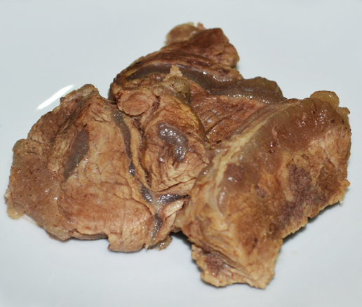 Beef chuck, lean, boiled