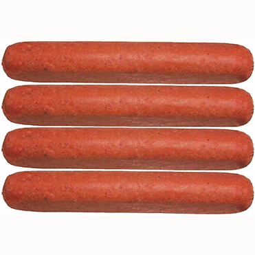 Beef franks, raw
