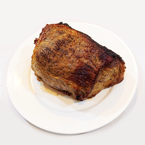 Beef round, broiled