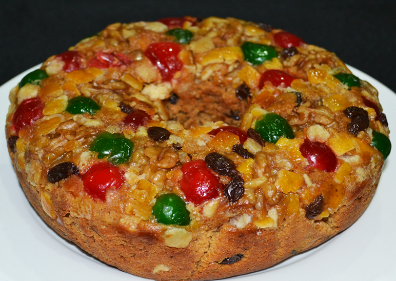 Cake, fruit