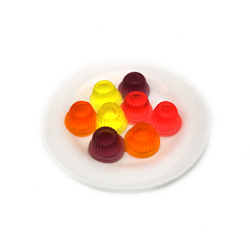 Carageenan gel, assorted fruit-flvr
