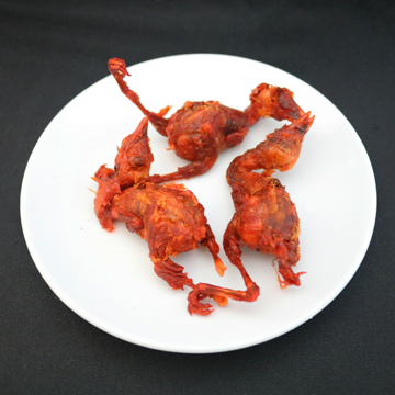 Chick, one-day old, fried