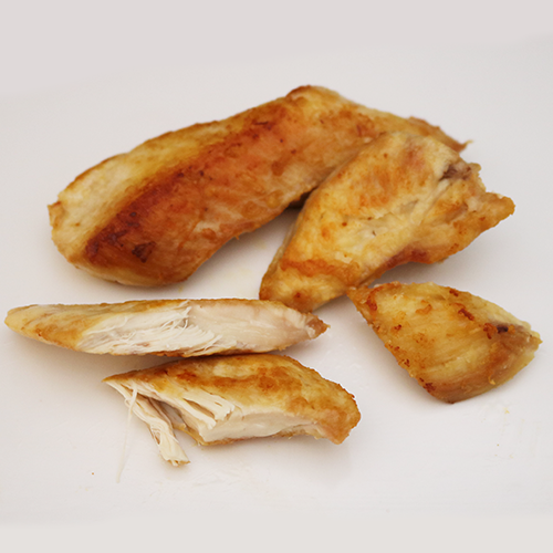 Chicken, white meat, fried