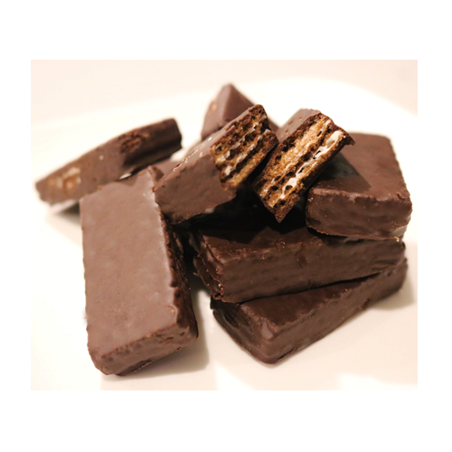 Cookies, vanilla wafer, choc-coated