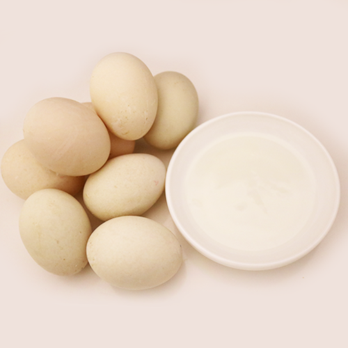Egg, duck, white