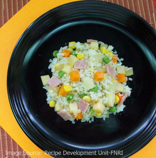 Fried rice mix, w/ yacon