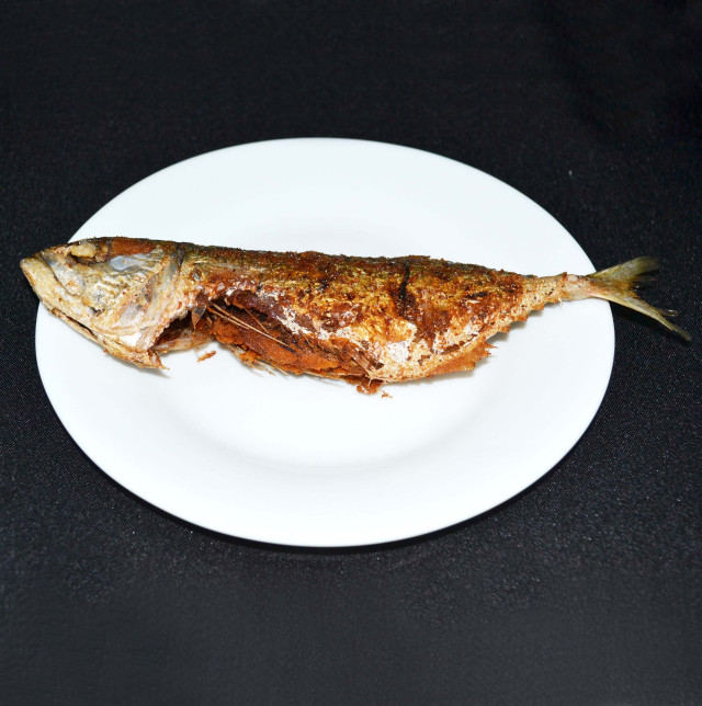 Mackerel, short-bodied, fried