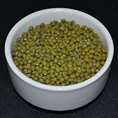 Mung bean seed, green, dried