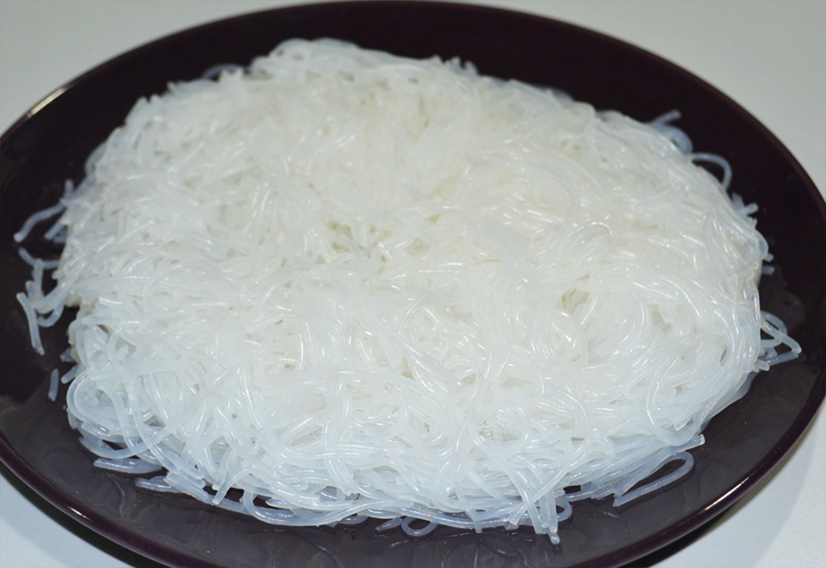 Noodles, mung bean starch, boiled