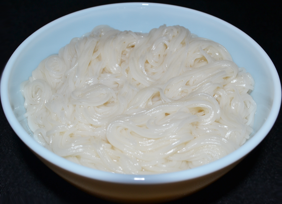 Noodles, wheat, thin, boiled