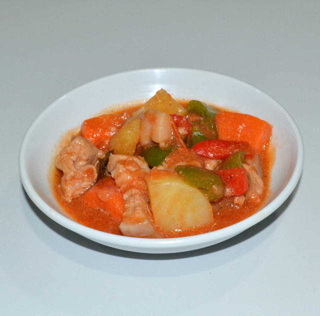 Pork afritada, cnd